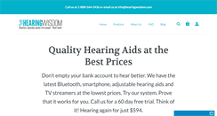 Desktop Screenshot of hearingwisdom.com