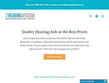 Tablet Screenshot of hearingwisdom.com
